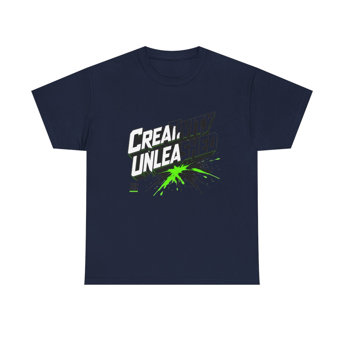 ZHC "Creativity Unleashed" Unisex Tee - alternate angle 3, merchandise